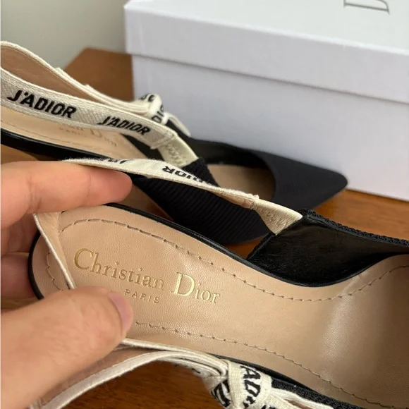 Dior Ribbon Slingback Heels - Picture 7 of 9